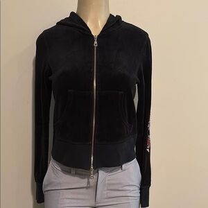 Bejeweled by Susan Fixel Emblem Hoodie size S